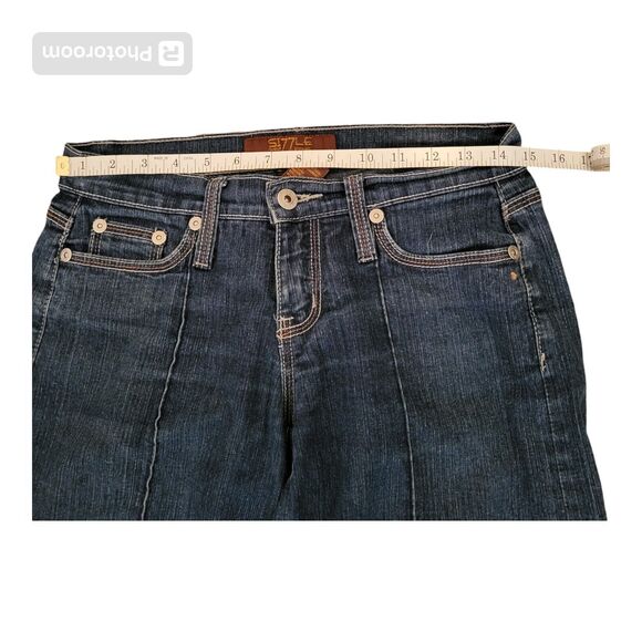 Women's Sizzle Flare Leg Bell Bottom Low Waist Jeans Size 3 Embellishments - Picture 4 of 10